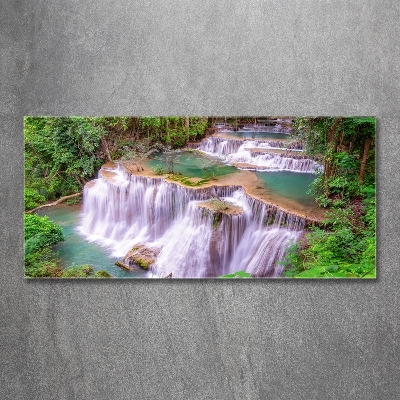 Quadro in verde Cascata in Thailandia