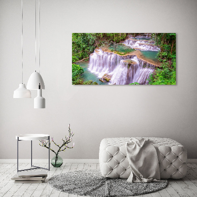 Quadro in verde Cascata in Thailandia