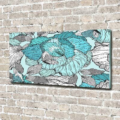 Quadro vetro Motivo floreale