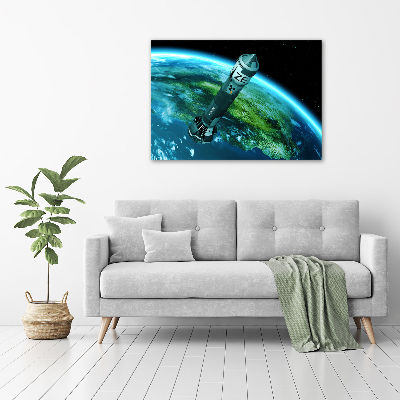 Quadro in verde Missile nucleare