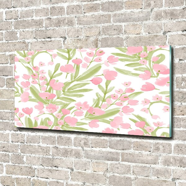 Quadro vetro Motivo floreale