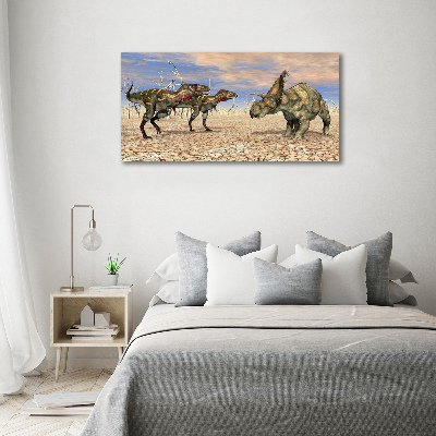 Quadro vetro Dinosauri