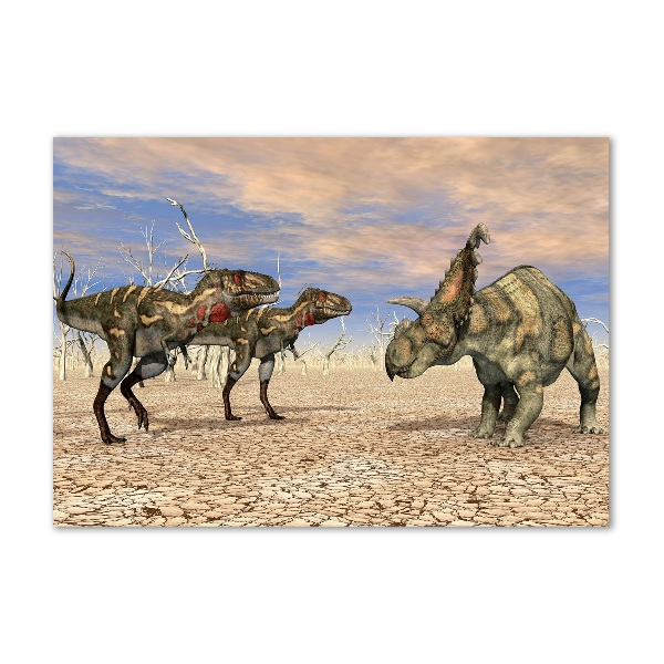 Quadro vetro Dinosauri