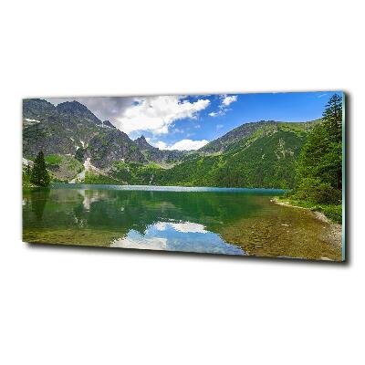 Quadro vetro L'occhio del mare dei Monti Tatra