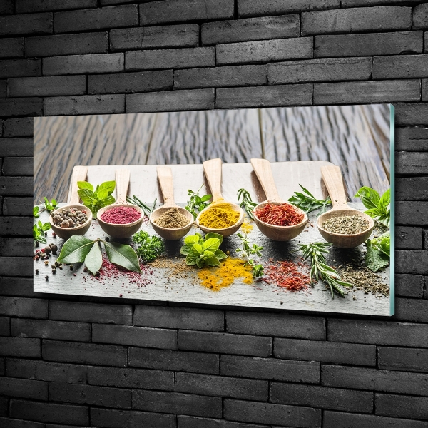 Quadro su vetro Spezie colorate