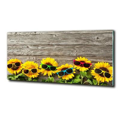 Quadro vetro Girasoli
