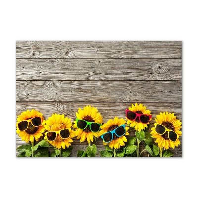Quadro vetro Girasoli