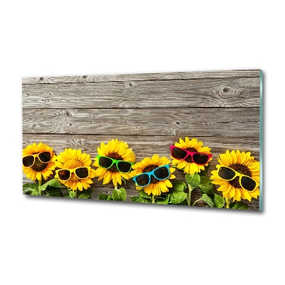Quadro vetro Girasoli