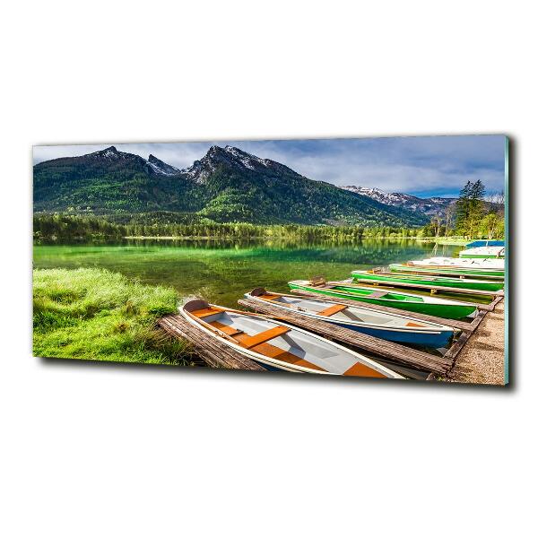 Quadro su vetro Barche sul lago