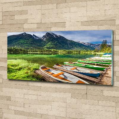 Quadro su vetro Barche sul lago