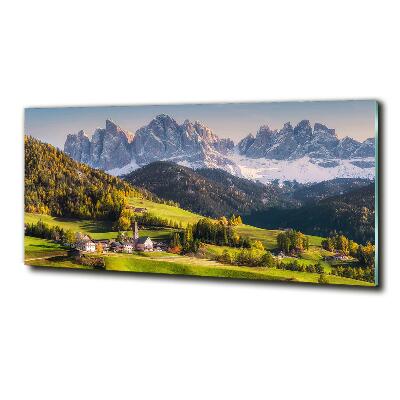 Quadro vetro Panorama della montagna