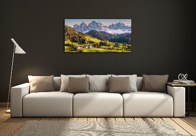 Quadro vetro Panorama della montagna