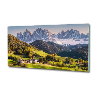 Quadro vetro Panorama della montagna