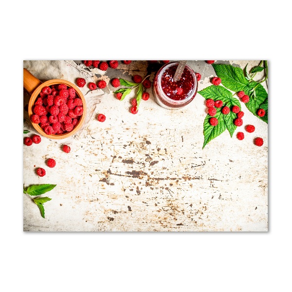 Quadro in verde Marmellata di lamponi