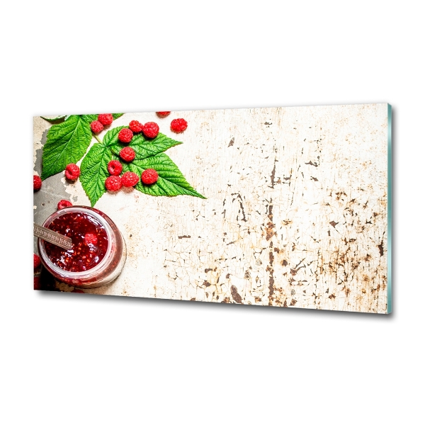 Quadro in verde Marmellata di lamponi