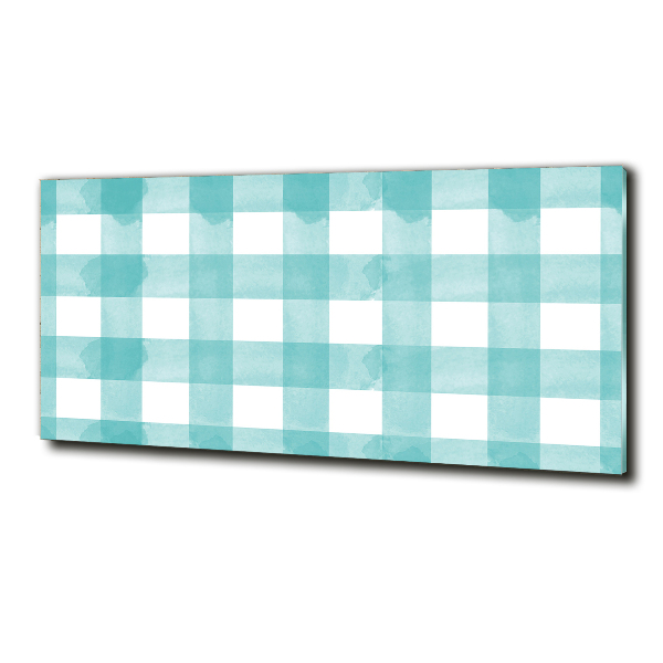 Quadro in vetro A quadri blu