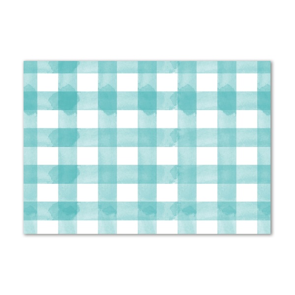 Quadro in vetro A quadri blu