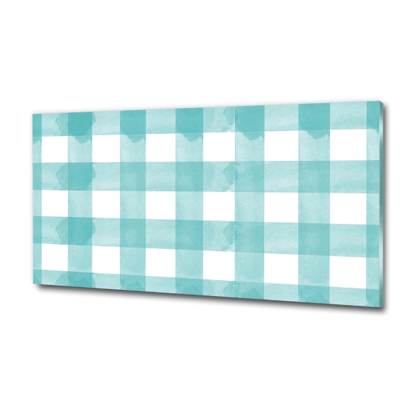 Quadro in vetro A quadri blu