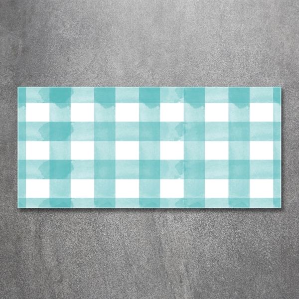 Quadro in vetro A quadri blu