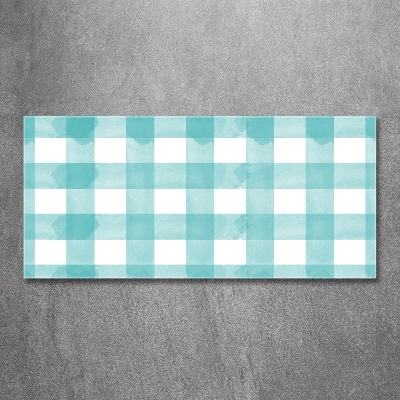 Quadro in vetro A quadri blu