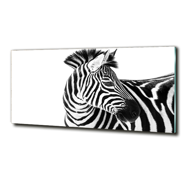 Quadro in verde Zebra nella neve
