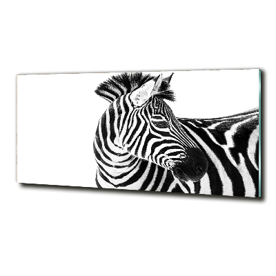 Quadro in verde Zebra nella neve