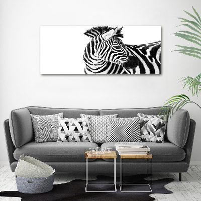 Quadro in verde Zebra nella neve