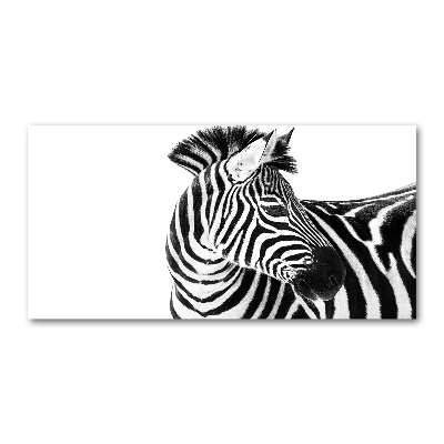 Quadro in verde Zebra nella neve