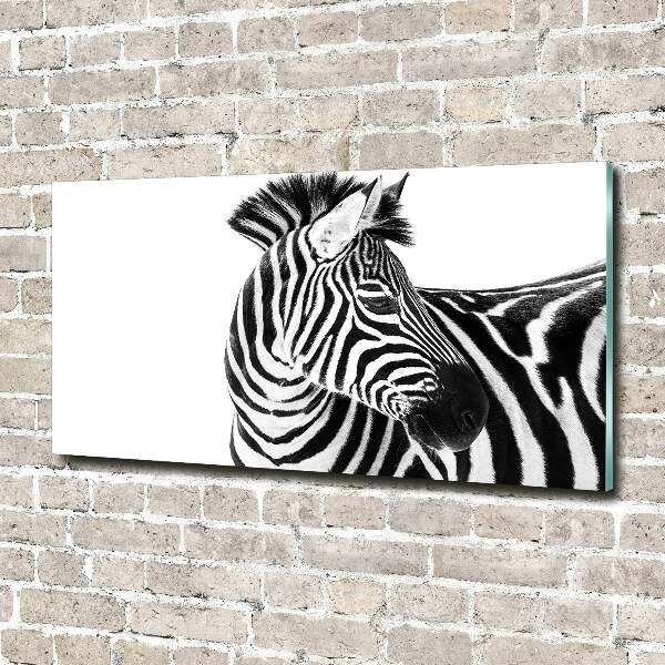 Quadro in verde Zebra nella neve