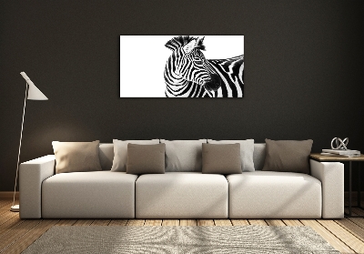 Quadro in verde Zebra nella neve