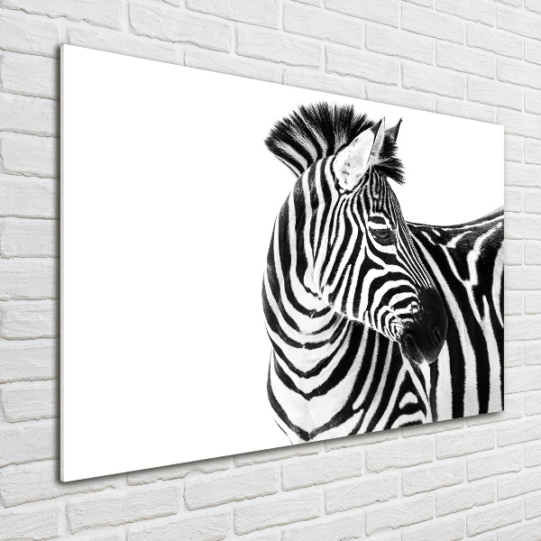 Quadro in verde Zebra nella neve