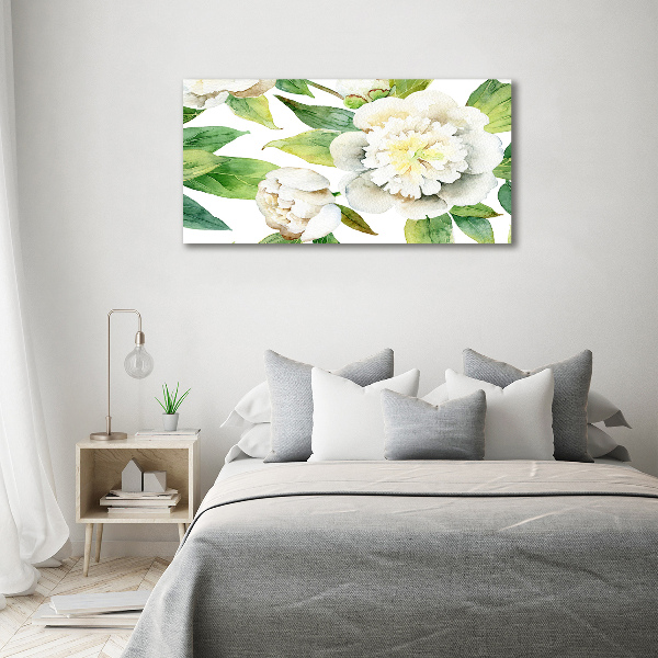 Quadro su vetro Peonie