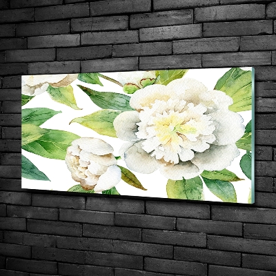Quadro su vetro Peonie