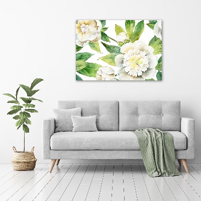 Quadro su vetro Peonie