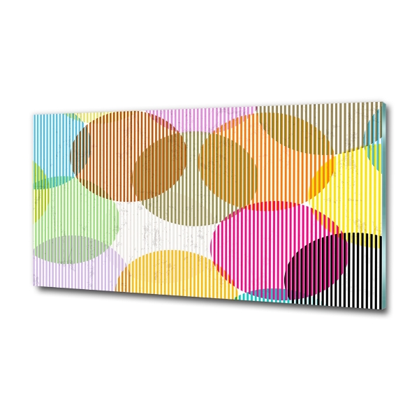 Quadro vetro Cerchi colorati