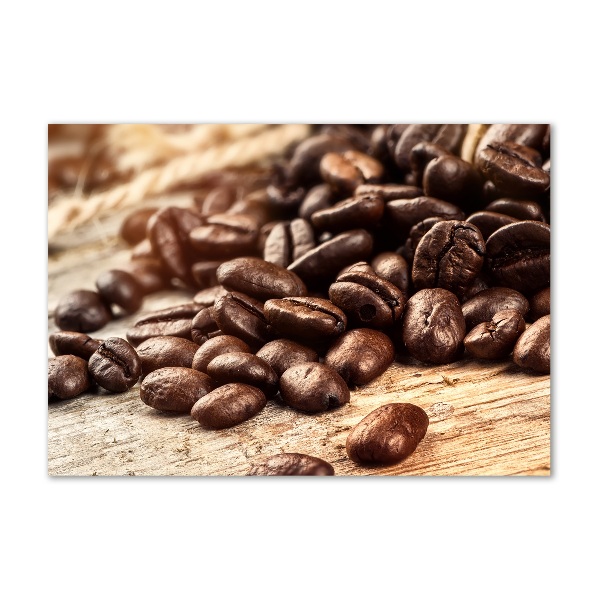 Quadro su vetro Chicchi di caffè