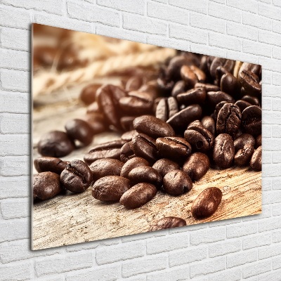 Quadro su vetro Chicchi di caffè