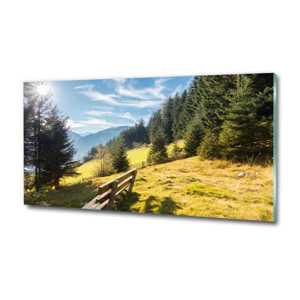 Quadro su vetro Autunno in montagna