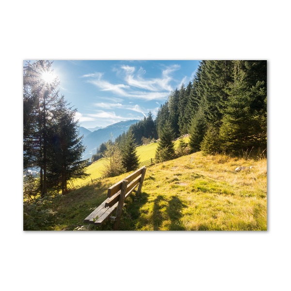 Quadro su vetro Autunno in montagna