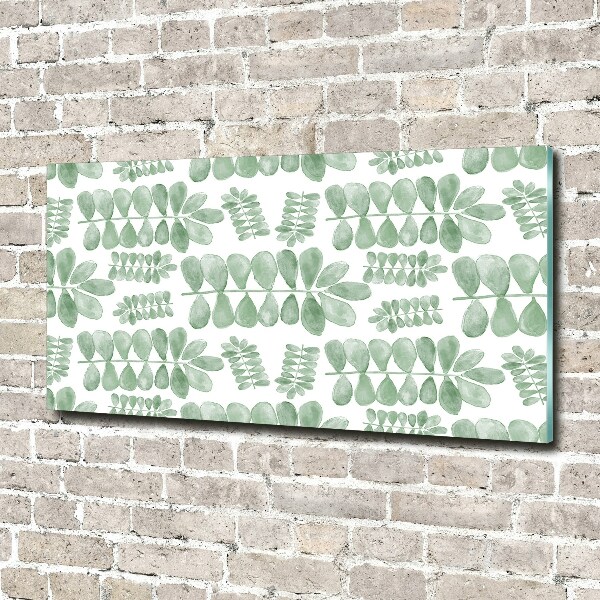 Quadro in verde Foglie verdi