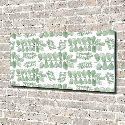 Quadro in verde Foglie verdi