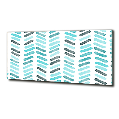 Quadro su vetro Spina di pesce blu