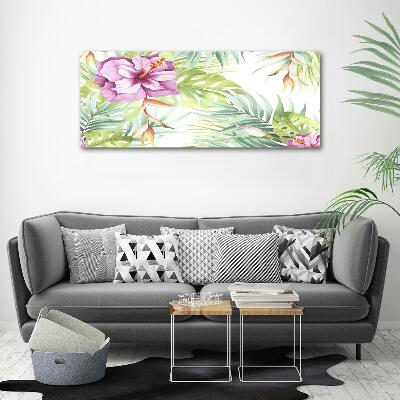 Quadro vetro Fiori hawaiani