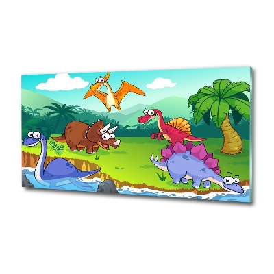 Quadro in verde Dinosauri
