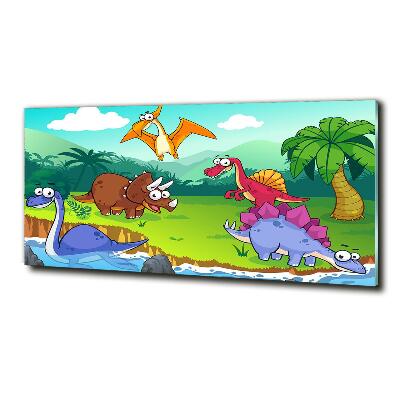 Quadro in verde Dinosauri