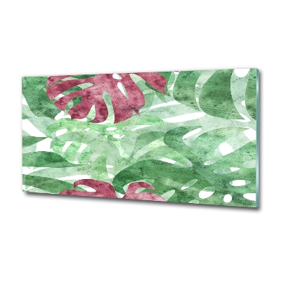 Quadro su vetro Monstera