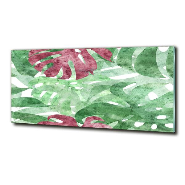 Quadro su vetro Monstera