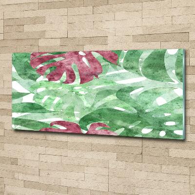 Quadro su vetro Monstera