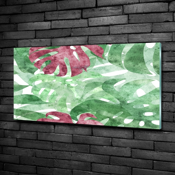 Quadro su vetro Monstera
