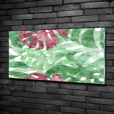 Quadro su vetro Monstera